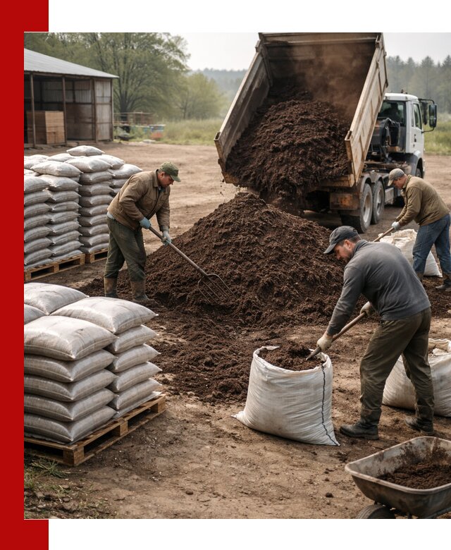 Доставка компоста оптом и в розницу в Северске