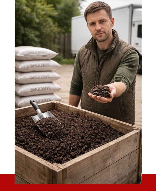 Купить биогумус в Северске с доставкой от 8836 р. за куб | ПРОНЕРУДСвк