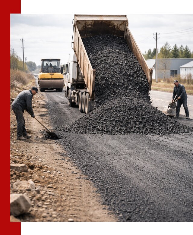 Асфальтовая крошка для дорог в Северске — поставка и доставка