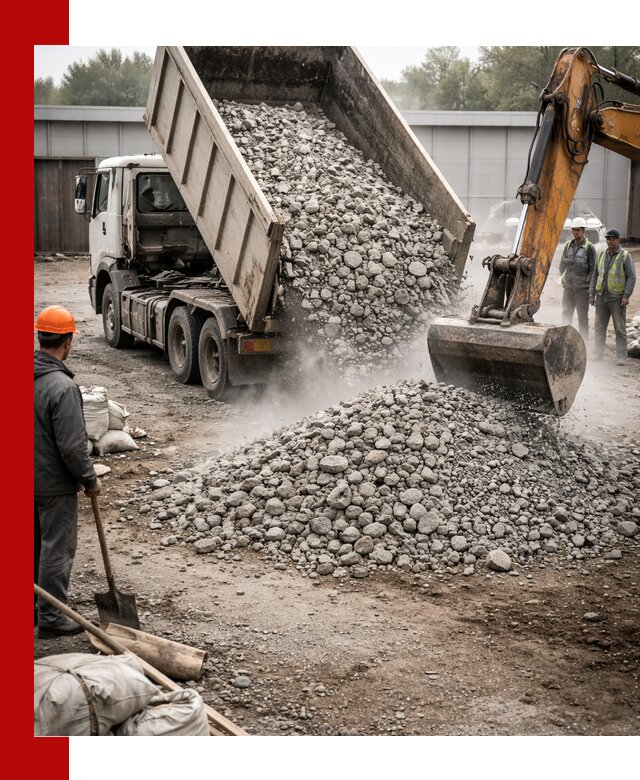 Доставка дробленого бетона в Северске оптом и в розницу