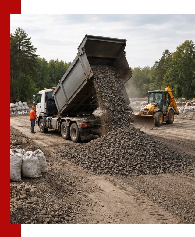 Доставка дробленого асфальта в Северске для дорожных работ