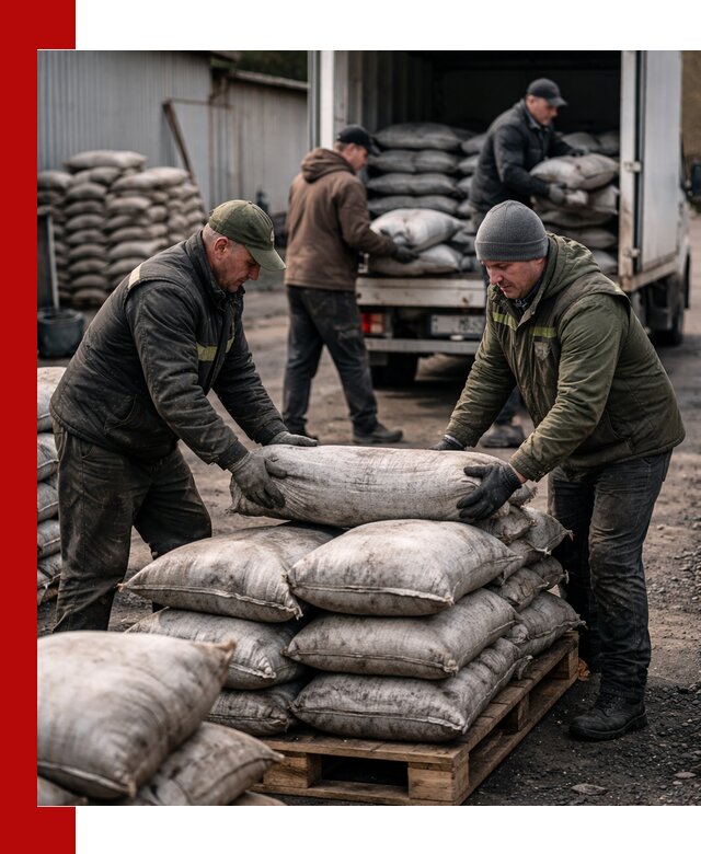Доставка угля в мешках по выгодным ценам в Северске