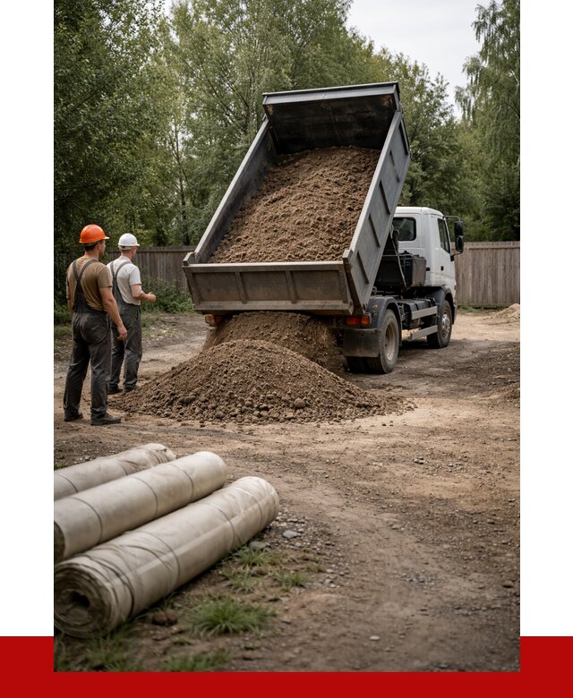 Доставка сыпучих материалов самосвалом в [cvi] от 4366 р. | ПРОНЕРУДСвк