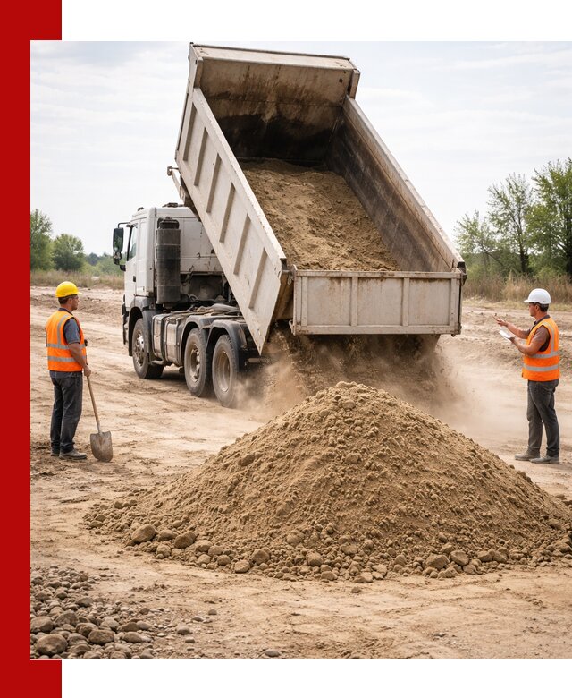 Доставка самосвалом 15 кубов в Северске за город и по городу