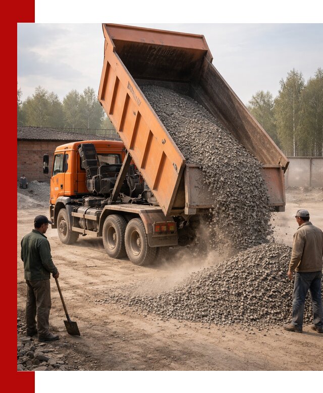 Доставка самосвалом 20 м3 в Северске быстро и надежно