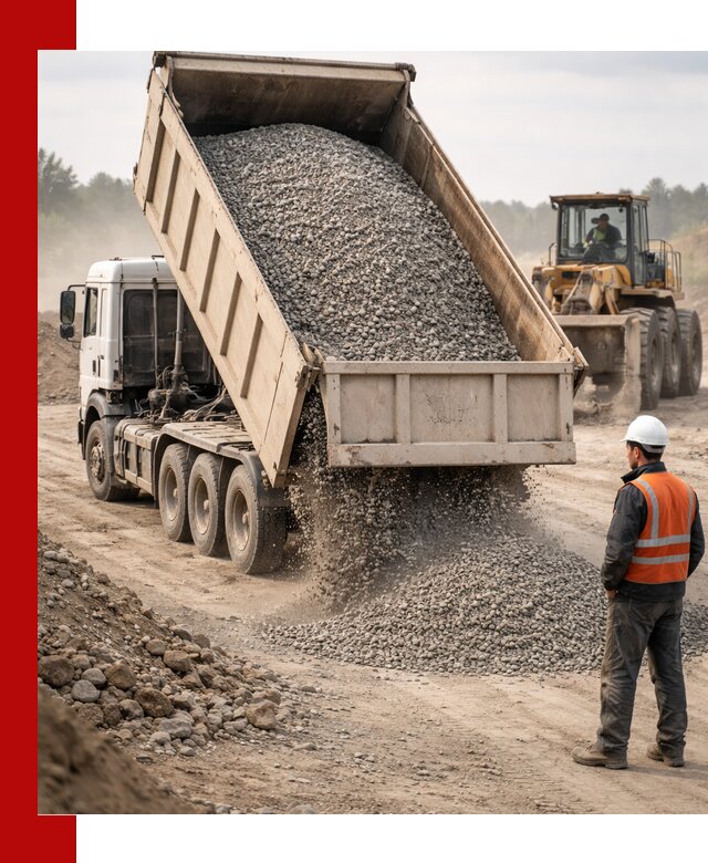 Доставка самосвалом 40 кубов цемента и сыпучих в Северске