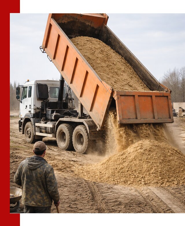 Аренда самосвала 20 тонн для перевозки грузов в Северске