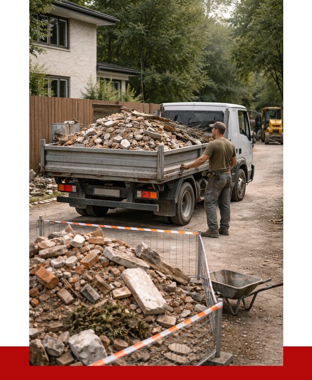 Вывоз строительного мусора с погрузкой в Северске от 7796 р | ПРОНЕРУДСвк