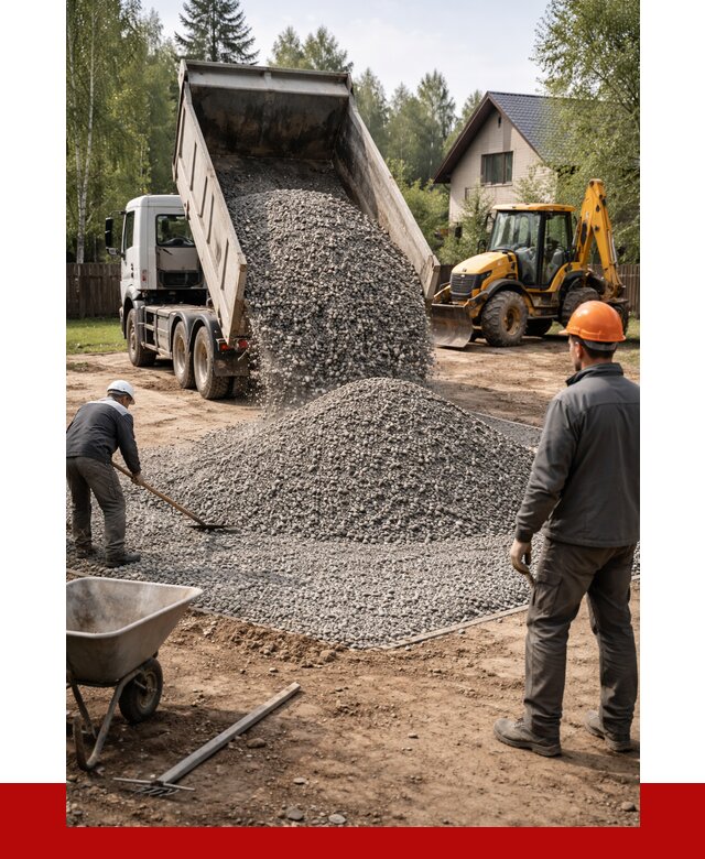 Отсыпка участка щебнем в Северске от 6757 р. ПРОНЕРУДСвк