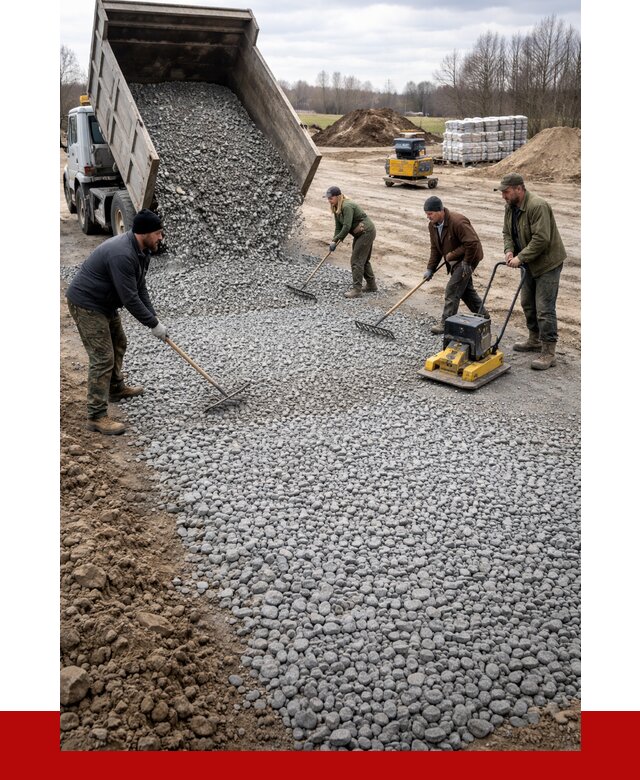 Устройство щебеночной подушки в Северске от 4678 р. ПРОНЕРУДСвк