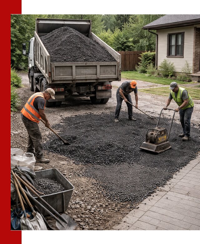 Асфальтовая крошка для двора с доставкой в Северске